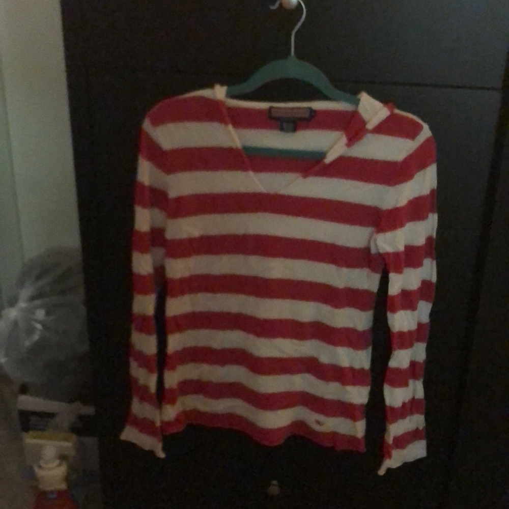 Vineyard Vines Striped Pullover Soft Hoodie